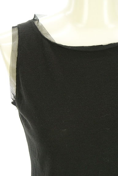 49av.Junko Shimada（49アヴェニュージュンコシマダ）の古着「縁取りメッシュニットタンクトップ（キャミソール・タンクトップ）」大画像４へ