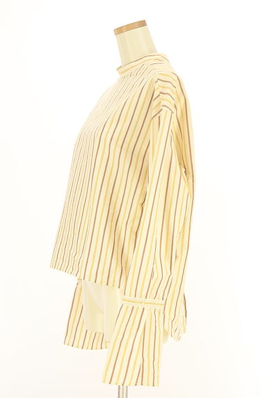 BEAUTY&YOUTH（ビューティ＆ユース）の古着「6 前後2WAUマルチストライプブラウス（カットソー・プルオーバー）」大画像３へ