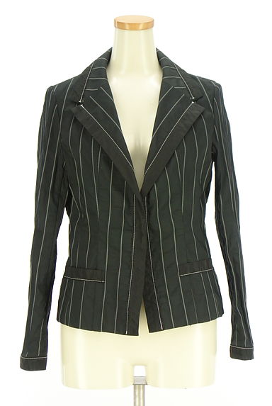 HIROKO BIS（ヒロコビス）の古着「ストライプテーラードジャケット（ジャケット）」大画像１へ