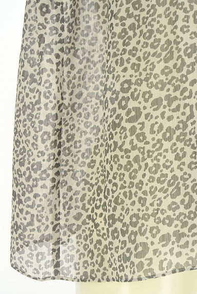 NOLLEY'S（ノーリーズ）の古着「レオパード柄ワイドシアーブラウス（カットソー・プルオーバー）」大画像５へ