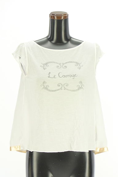 ROPE（ロペ）の古着「バックシフォンロゴプルオ―バー（Ｔシャツ）」大画像１へ