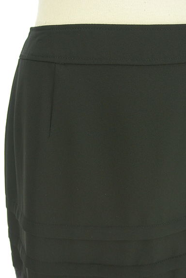 INDIVI（インディヴィ）の古着「タック&刺繍レースシフォンタイトスカート（ミニスカート）」大画像４へ