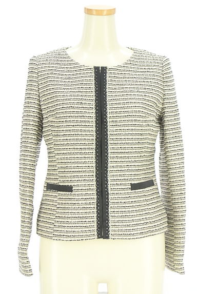 UNTITLED（アンタイトル）の古着「ノーカラーツイードジャケット（ジャケット）」大画像１へ