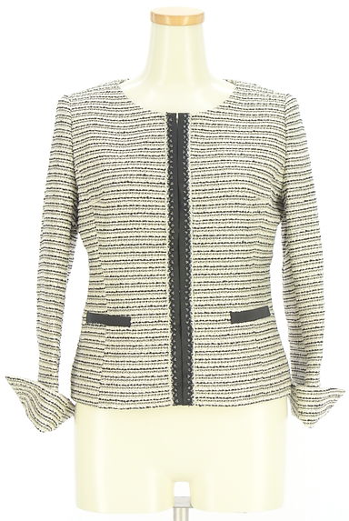 UNTITLED（アンタイトル）の古着「ノーカラーツイードジャケット（ジャケット）」大画像４へ