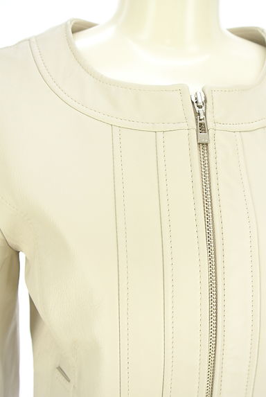 iCB（アイシービー）の古着「ノーカラーラムレザージャケット（ブルゾン・スタジャン）」大画像４へ