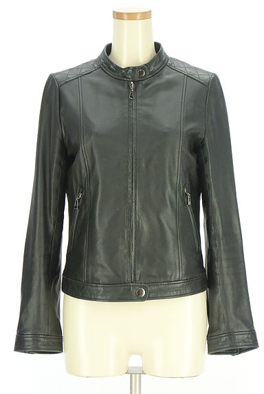 iCB（アイシービー）の古着「ノーカラーライダースジャケット（ブルゾン・スタジャン）」大画像１へ