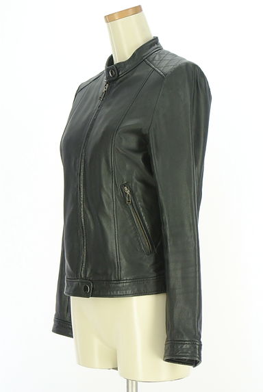 iCB（アイシービー）の古着「ノーカラーライダースジャケット（ブルゾン・スタジャン）」大画像３へ