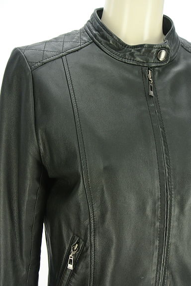 iCB（アイシービー）の古着「ノーカラーライダースジャケット（ブルゾン・スタジャン）」大画像４へ