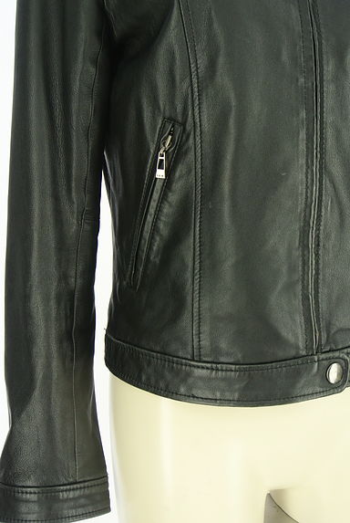 iCB（アイシービー）の古着「ノーカラーライダースジャケット（ブルゾン・スタジャン）」大画像５へ