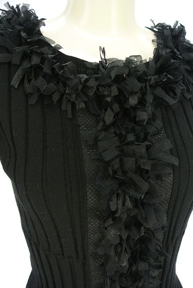 クリックで大画像表示 HIROKO BIS(ヒロコビス)の古着「半袖リブニットトップス(ニット)」大画像4へ