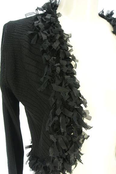 HIROKO BIS（ヒロコビス）の古着「リブニットカーディガン（カーディガン・ボレロ）」大画像４へ