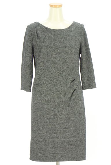 COUP DE CHANCE（クードシャンス）の古着「アシンメトリータックウールワンピース（ワンピース・チュニック）」大画像１へ