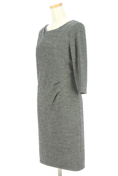 COUP DE CHANCE（クードシャンス）の古着「アシンメトリータックウールワンピース（ワンピース・チュニック）」大画像３へ