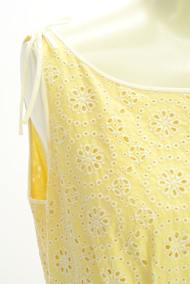 Brooks Brothers（ブルックスブラザーズ）の古着「ノースリカットワークレースワンピース（キャミワンピース）」大画像４へ