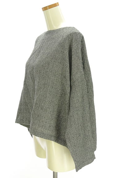 mizuiro ind（ミズイロインド）の古着「ヘリンボーン織ウールカットソー（カットソー・プルオーバー）」大画像３へ