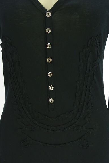 DSQUARED2（ディースクエアード）の古着「ステッチ模様ヘンリーネックカットソー（カーディガン・ボレロ）」大画像４へ