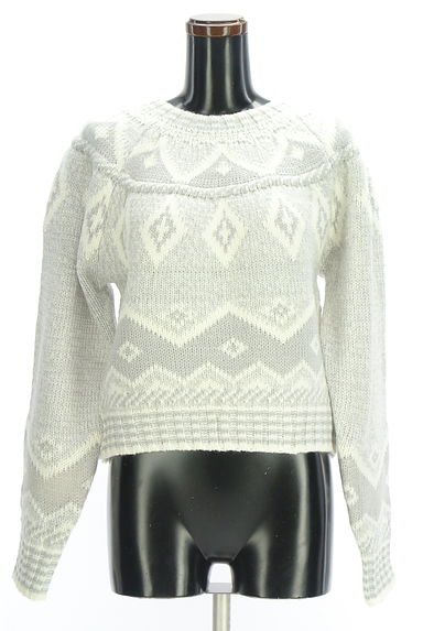 AZUL BY MOUSSY（アズールバイマウジー）の古着「ネイティブ柄ニットトップス（ニット）」大画像１へ