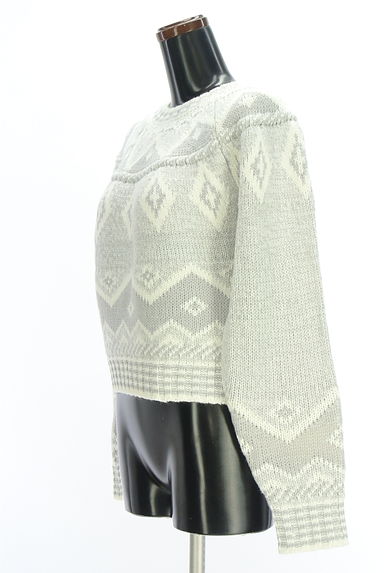 AZUL BY MOUSSY（アズールバイマウジー）の古着「ネイティブ柄ニットトップス（ニット）」大画像３へ