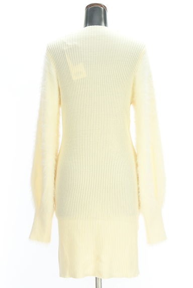 AZUL BY MOUSSY（アズールバイマウジー）の古着「シャギーニット切替リブニットワンピース（ワンピース・チュニック）」大画像２へ