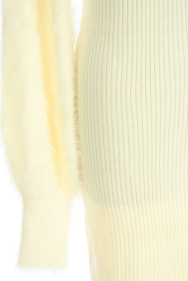 AZUL BY MOUSSY（アズールバイマウジー）の古着「シャギーニット切替リブニットワンピース（ワンピース・チュニック）」大画像５へ