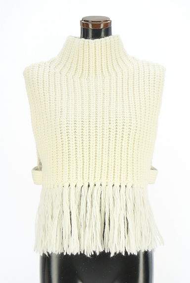 anuans（アニュアンス）の古着「フリンジハイネックニットベスト（ベスト・ジレ）」大画像１へ
