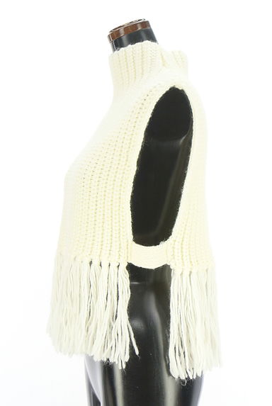 anuans（アニュアンス）の古着「フリンジハイネックニットベスト（ベスト・ジレ）」大画像３へ