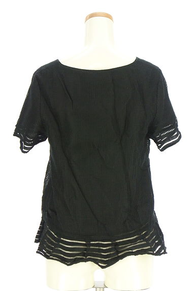 Viaggio Blu（ビアッジョブルー）の古着「ボーダーフリルシアーカットソー（カットソー・プルオーバー）」大画像２へ