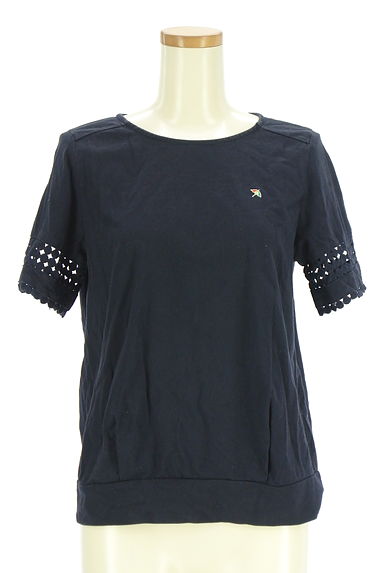 ARNOLD PALMER（アーノルドパーマー）の古着「透かしレース袖ワンポイントカットソー（カットソー・プルオーバー）」大画像１へ