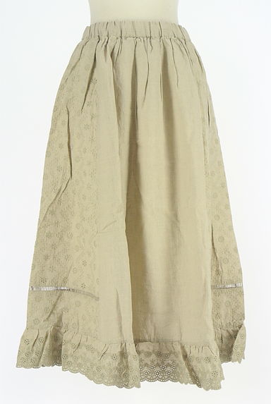 クリックで大画像表示 Samansa Mos2(サマンサモスモス)の古着「kazumiコラボ刺繍レース切替ロングスカート(ロングスカート・マキシスカート)」大画像1へ