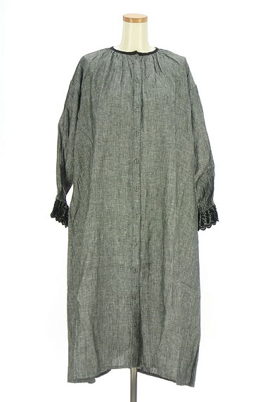 Samansa Mos2（サマンサモスモス）の古着「Kazumi×SamansaMos2 ロングシャツワンピ（ワンピース・チュニック）」大画像１へ