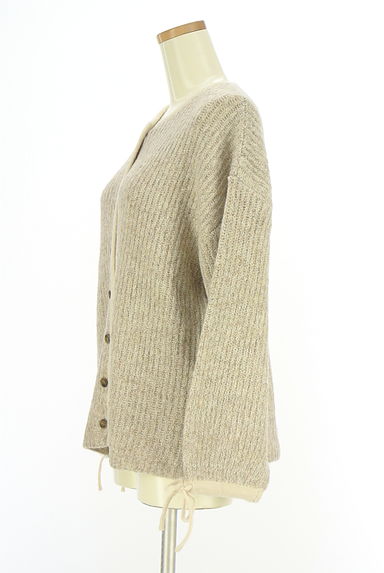 Samansa Mos2（サマンサモスモス）の古着「袖口ドロストニットカーディガン（カーディガン・ボレロ）」大画像３へ