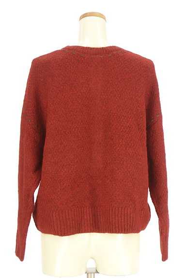 クリックで大画像表示 Samansa Mos2(サマンサモスモス)の古着「ステッチニットカーディガン(カーディガン・ボレロ)」大画像2へ