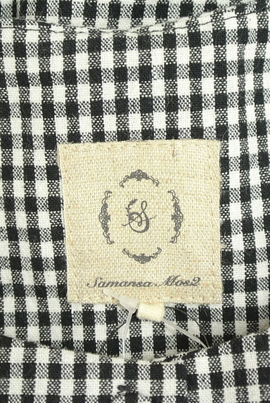 クリックで大画像表示 Samansa Mos2(サマンサモスモス)の古着「ギンガムチェック綿麻ベスト(ベスト・ジレ)」大画像6へ