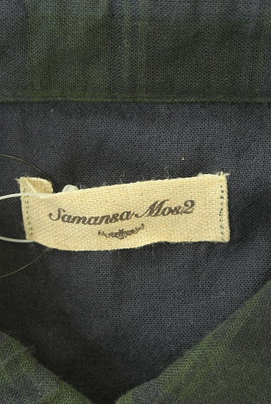 クリックで大画像表示 Samansa Mos2(サマンサモスモス)の古着「チェック柄シャツ(カジュアルシャツ)」大画像6へ