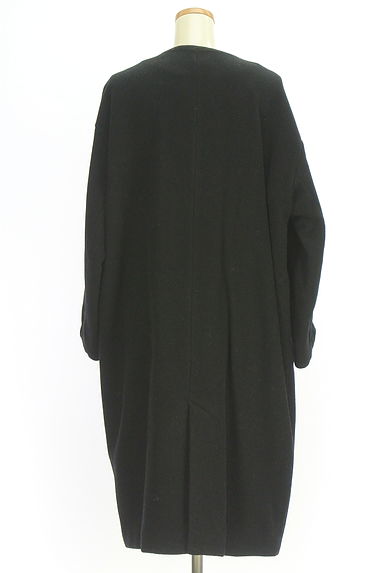 クリックで大画像表示 Samansa Mos2(サマンサモスモス)の古着「ノーカラーダブルボタンロングコート(コート)」大画像2へ