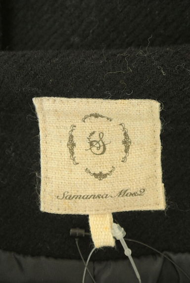 クリックで大画像表示 Samansa Mos2(サマンサモスモス)の古着「ノーカラーダブルボタンロングコート(コート)」大画像6へ