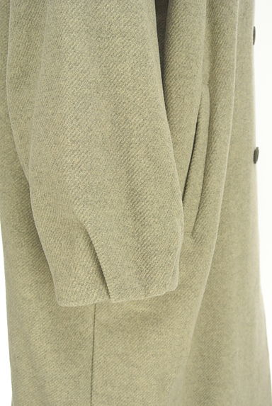 Samansa Mos2（サマンサモスモス）の古着「ノーカラーダブルボタンロングコート（コート）」大画像５へ