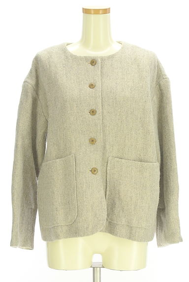 Samansa Mos2（サマンサモスモス）の古着「TSUHARU by Samansa Mos2 ノーカラーショートコート（コート）」大画像１へ