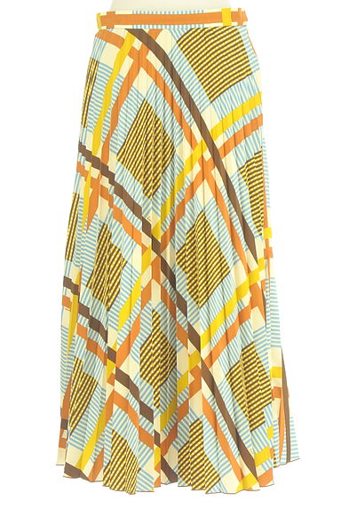 Lois CRAYON（ロイスクレヨン）の古着「チェック柄プリーツロングスカート（ロングスカート・マキシスカート）」大画像１へ