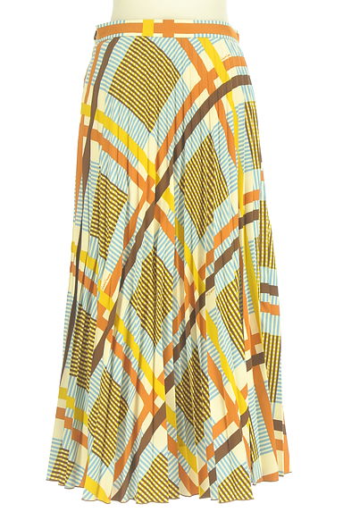 Lois CRAYON（ロイスクレヨン）の古着「チェック柄プリーツロングスカート（ロングスカート・マキシスカート）」大画像２へ