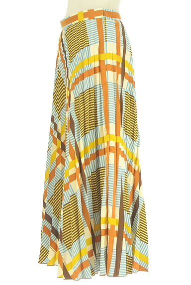 Lois CRAYON（ロイスクレヨン）の古着「チェック柄プリーツロングスカート（ロングスカート・マキシスカート）」大画像３へ