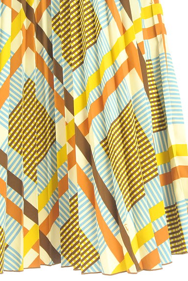 Lois CRAYON（ロイスクレヨン）の古着「チェック柄プリーツロングスカート（ロングスカート・マキシスカート）」大画像５へ