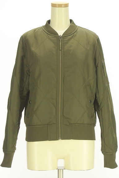 クリックで大画像表示 PLST(プラステ)の古着「中綿キルティングミリタリージャケット(ブルゾン・スタジャン)」大画像1へ