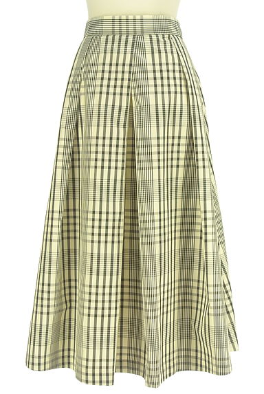 PLST（プラステ）の古着「チェック柄ボリュームフレアスカート（ロングスカート・マキシスカート）」大画像１へ