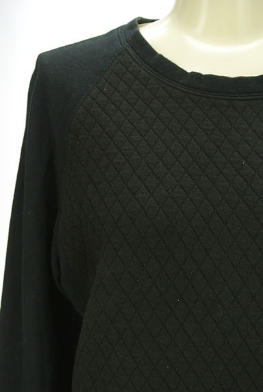 PLST（プラステ）の古着「フロントキルティング裏起毛スウェット（スウェット・パーカー）」大画像４へ