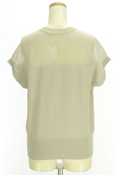 PLST（プラステ）の古着「シアー切替フレンチスリーブニット（ニット）」大画像２へ