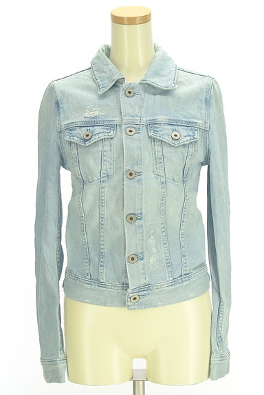 クリックで大画像表示 AG jeans(エージー)の古着「ダメージ加工デニムジャケット(ジャケット)」大画像1へ