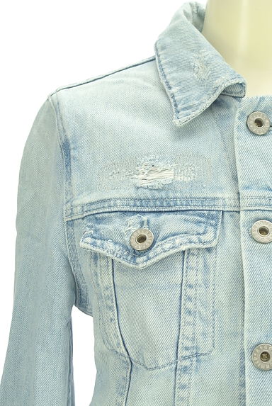 クリックで大画像表示 AG jeans(エージー)の古着「ダメージ加工デニムジャケット(ジャケット)」大画像4へ