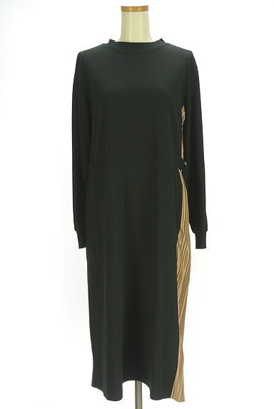 INTER PLANET（インタープラネット）の古着「サイドプリーツミモレワンピース（ワンピース・チュニック）」大画像１へ