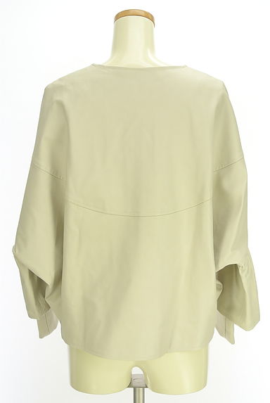 INTER PLANET（インタープラネット）の古着「ドルマンワイドエコレザージャケット（ブルゾン・スタジャン）」大画像２へ